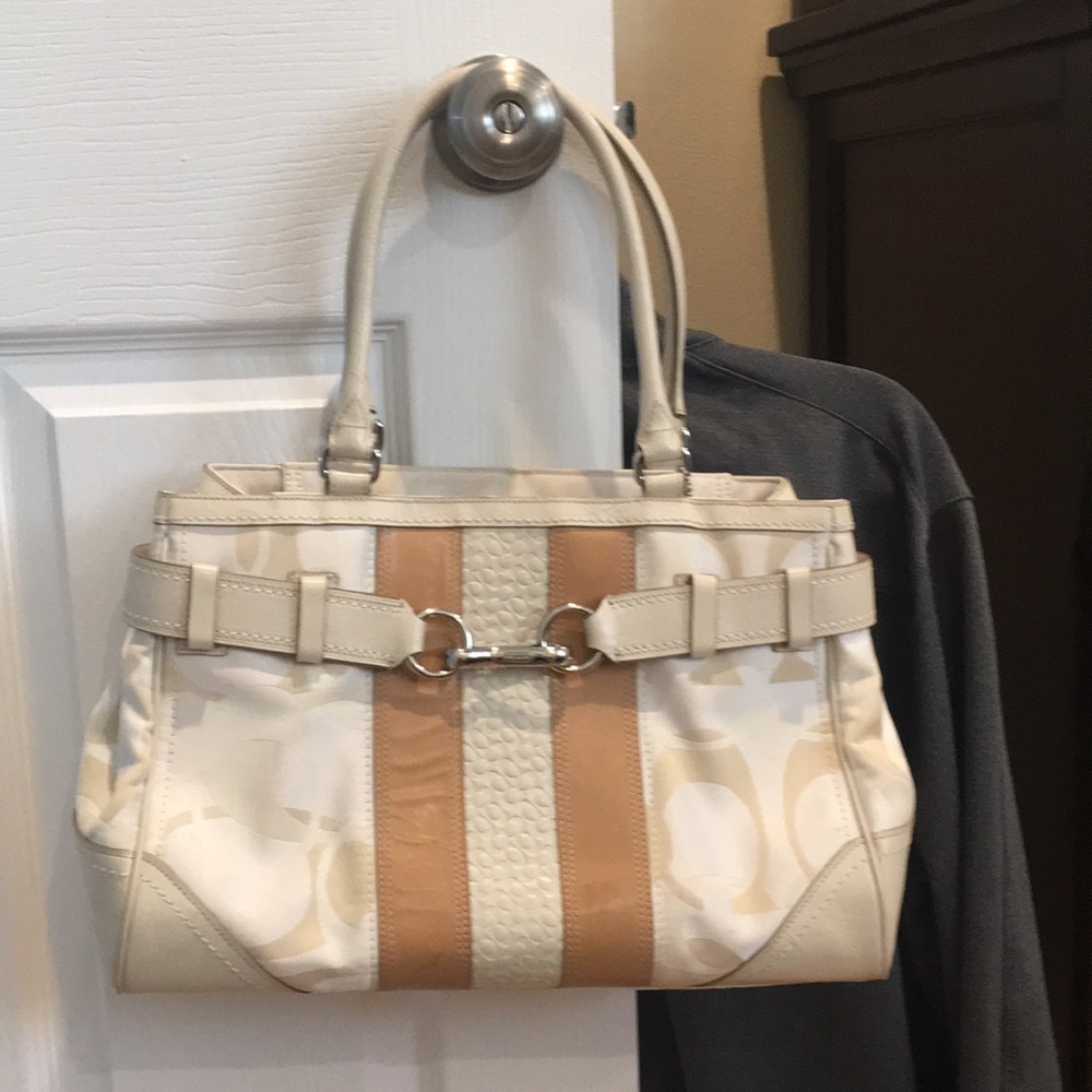 Coach Optic White Handbag